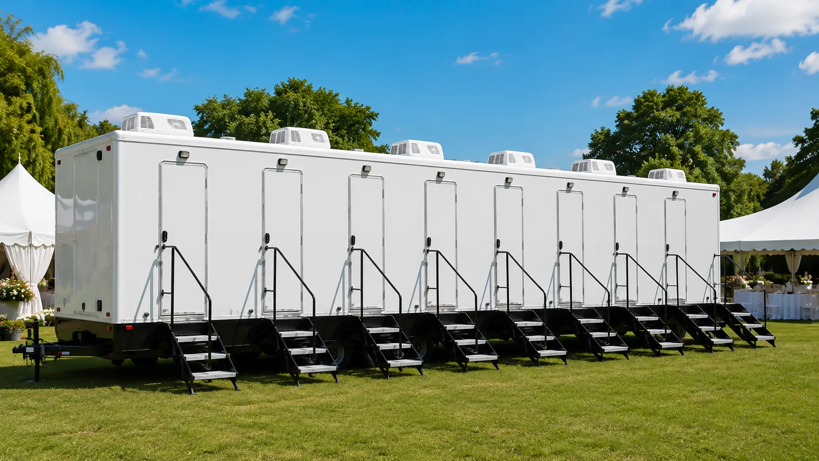 8 Stall Restroom Trailer in Bismarck, ND