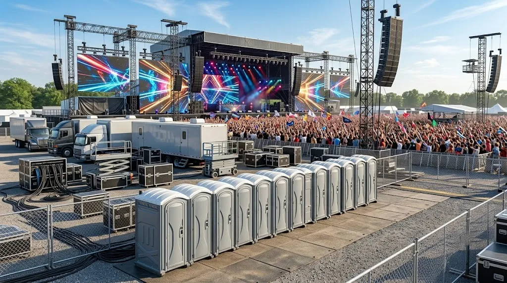 Concert Restroom Rental in Bismarck, ND
