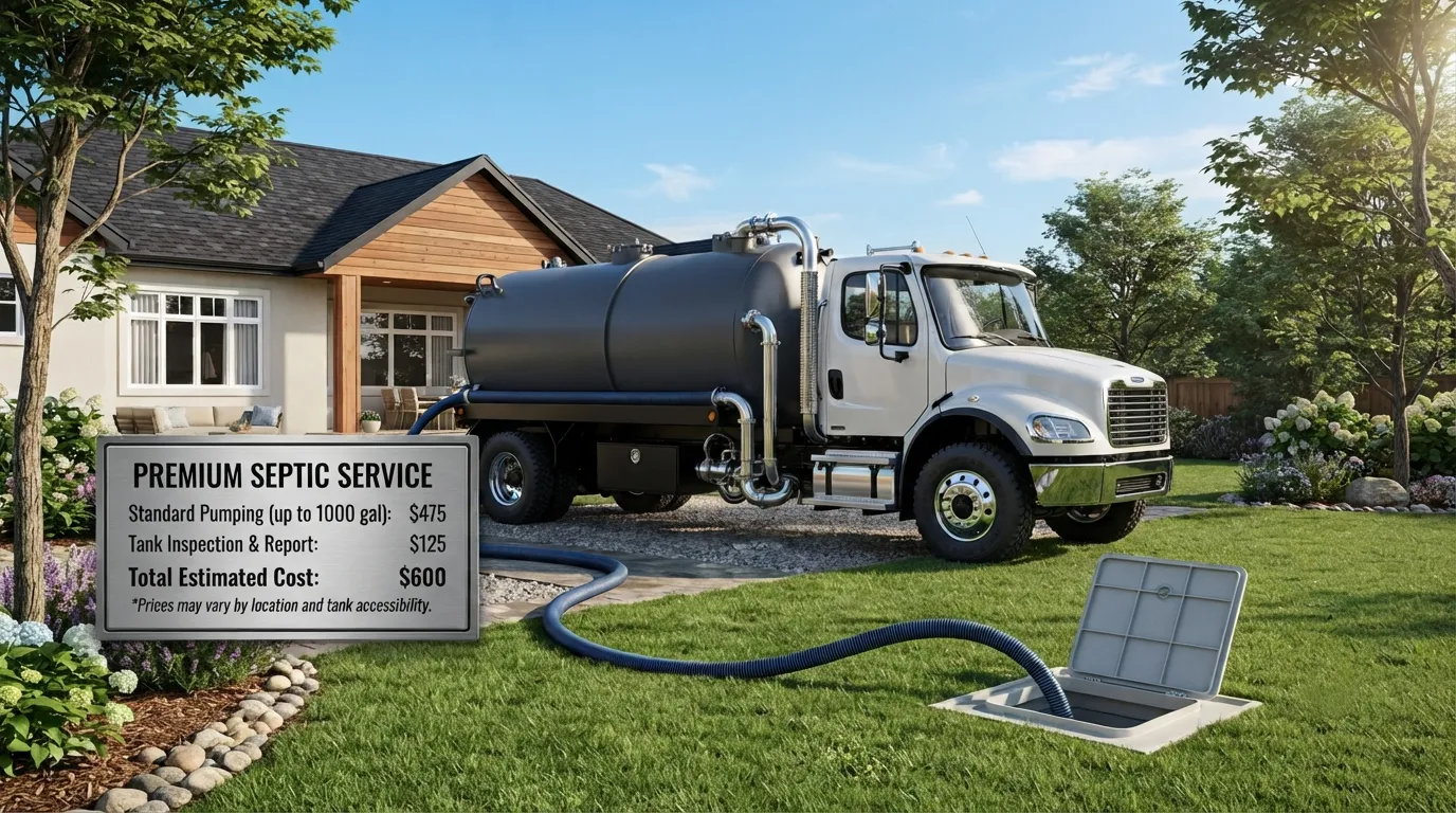 Septic Tank Pumping Cost in Bismarck, ND